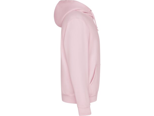 Sudadera con CAPUCHA Roly y dos bolsillos grandes rosa claro