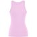 Camiseta sin mangas Dribe Roly en punto canalé stretch Rosa claro detalle 30