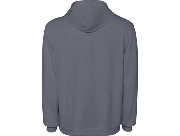 Sudadera Kenia Roly algodón 250 g/m² efecto lavado con capucha Gris cielo lavado detalle 14
