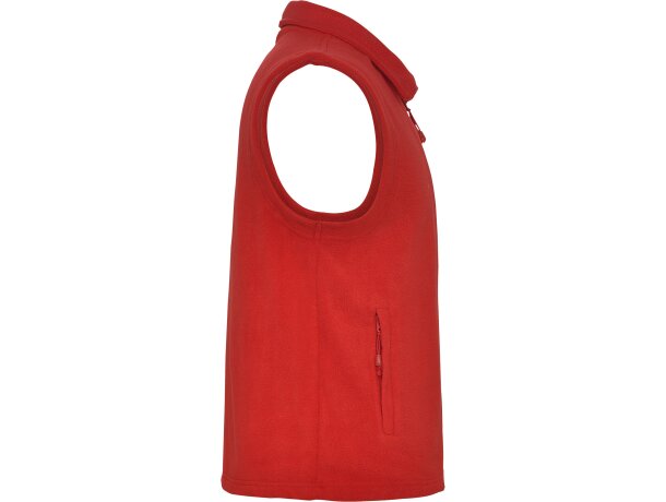Chaleco New Bellagio Roly de poliéster con cremallera frontal Rojo detalle 30
