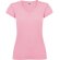 Camiseta de mujer VICTORIA con cuello V Roly rosa claro