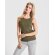 Camiseta sin mangas Dribe Roly en punto canalé stretch Blanco detalle 4