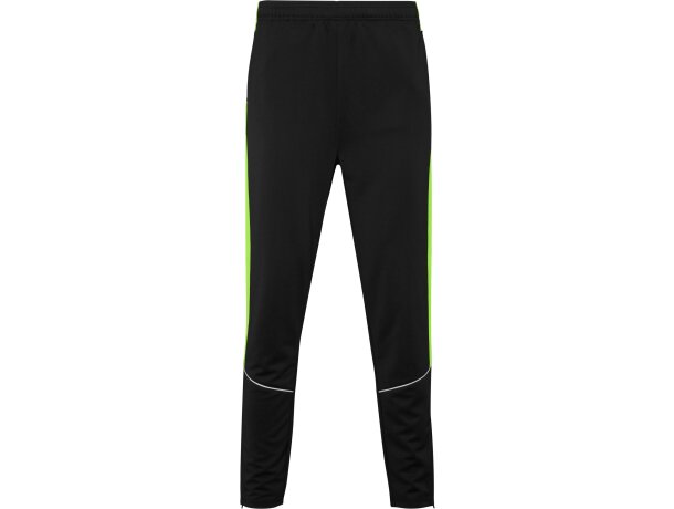 Chándal Evans Roly con cuello alto y laterales a contraste Negro/lima detalle 6