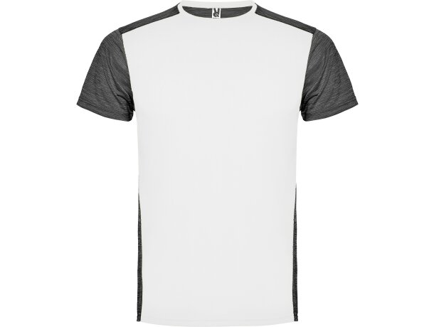 Camiseta ZOLDER Roly blanco/negro vigore