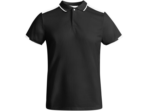 Polo TAMIL Roly negro/blanco