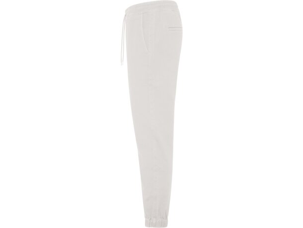 Pantalón jogger Flexar Roly con tejido stretch y puños ajustables Blanco vintage detalle 15