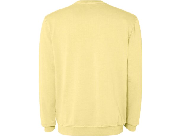 Sudadera Roly Jaya algodón 250 g/m² efecto lavado unisex Amarillo sweet lavado detalle 6