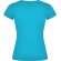 Camiseta de mujer VICTORIA con cuello V Roly turquesa