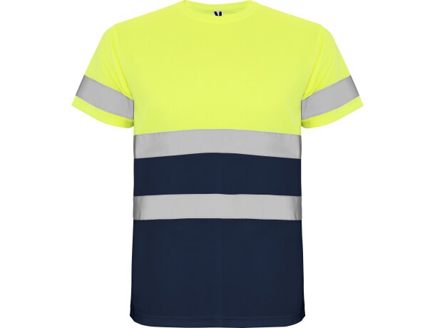 Camiseta DELTA Roly de alta visibilidad marino/amarillo fluor