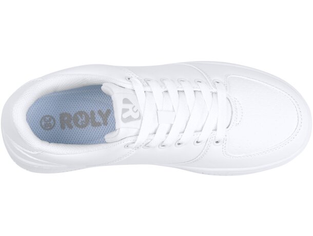 Zapatilla deportiva Baylor blanca unisex con plantilla foamizada Blanco detalle 7