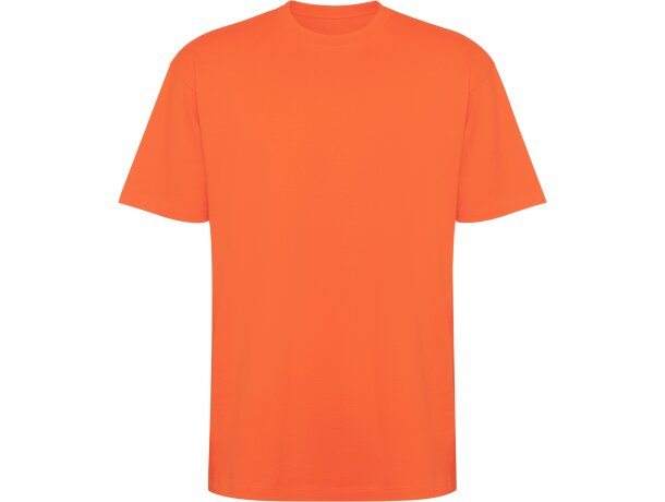 Camiseta oversize Bull de algodón pesado Roly Coral detalle 21