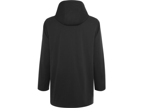 Parka acolchada Dome Roly negra con capucha extraíble unisex Negro detalle 6