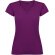 Camiseta de mujer VICTORIA con cuello V Roly purpura