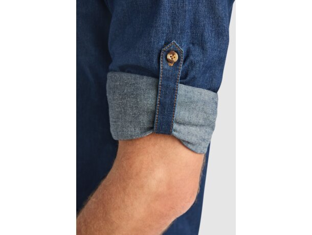 Camisa vaquera Lujan manga larga con tejido stretch de Roly Vaquero detalle 3