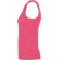 Camiseta sin mangas Dribe Roly en punto canalé stretch Frambuesa detalle 35