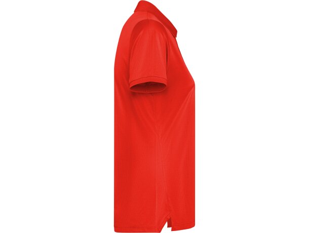 Polo Tormo Woman Roly de poliéster reciclado certificado GRS Rojo detalle 36