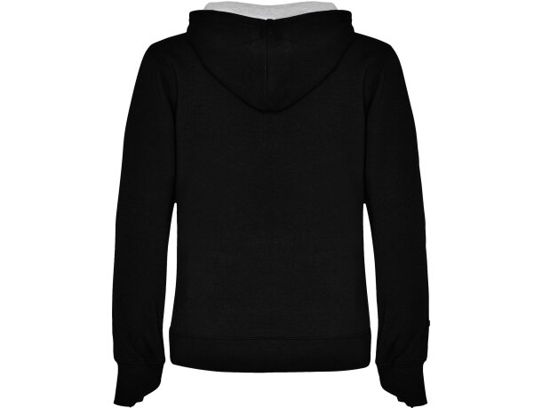 Sudadera URBAN WOMAN Roly con capucha negro/gris vigoré