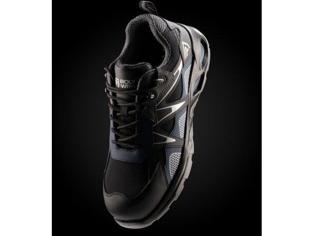 Zapato laboral Kercus Roly con puntera fibra vidrio antiestático Negro/marino detalle 3