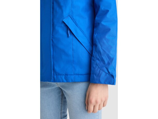 Parka mujer America Woman Roly con capucha extraíble reciclada Negro detalle 2
