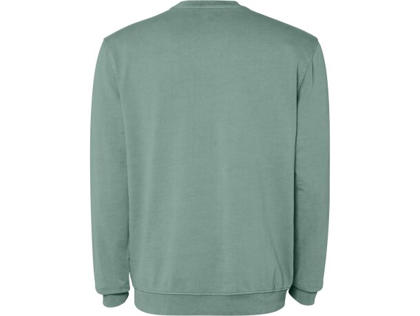 Sudadera Roly Jaya algodón 250 g/m² efecto lavado unisex Verde pato lavado detalle 26