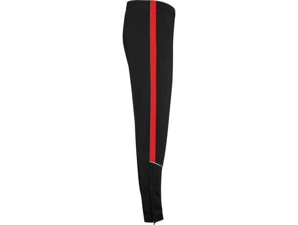 Chándal Evans Roly con cuello alto y laterales a contraste Negro/rojo detalle 28