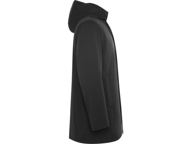 Parka acolchada Dome Roly negra con capucha extraíble unisex Negro detalle 8