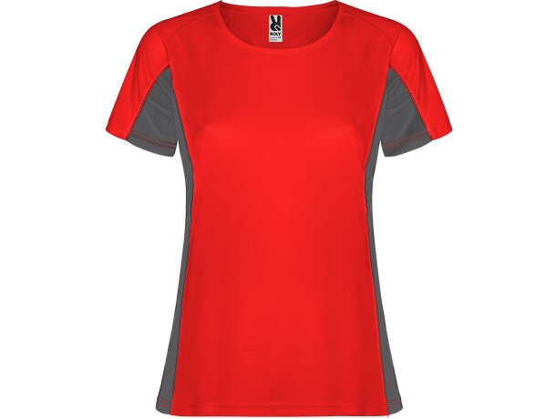Camiseta SHANGHAI WOMAN Roly rojo/plomo oscuro