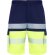 Bermuda Lada Roly alta visibilidad con bandas reflectantes Marino/amarillo fluor detalle 12