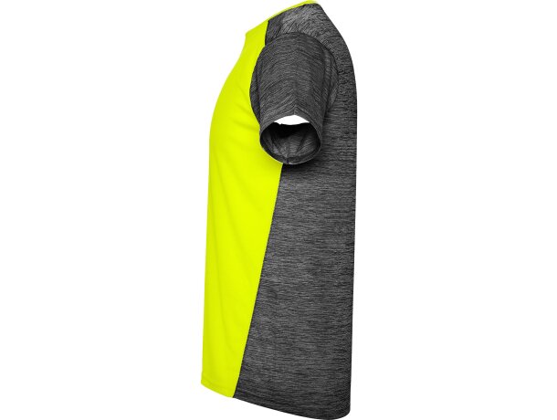 Camiseta ZOLDER Roly amarillo fluor/negro vigore