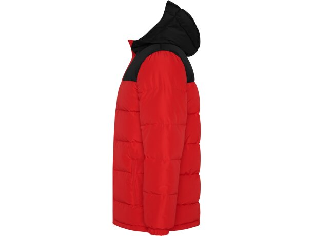 Parka acolchada Tallin Roly repelente al agua con capucha Rojo/negro detalle 30