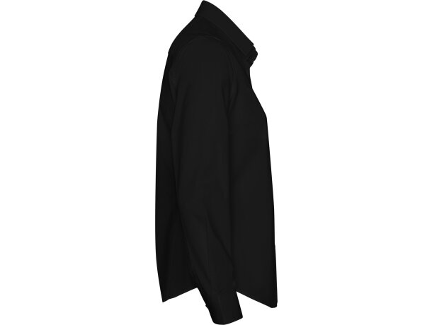 Camisa Moscú Woman Roly profesional mujer algodón popelín Negro detalle 11