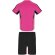 Conjunto deportivo Roly BOCA fucsia/negro