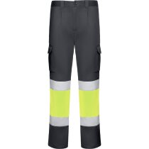 AV Roly DAILY STRETCH HV PANTALON Roly DAILY STRETCH T/38 PLOMO/AMARILLO FLUOR