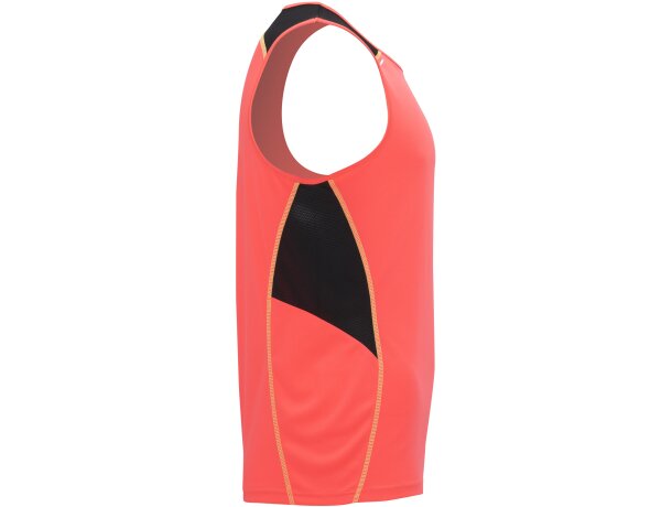 Camiseta MISANO Roly coral fluor/negro