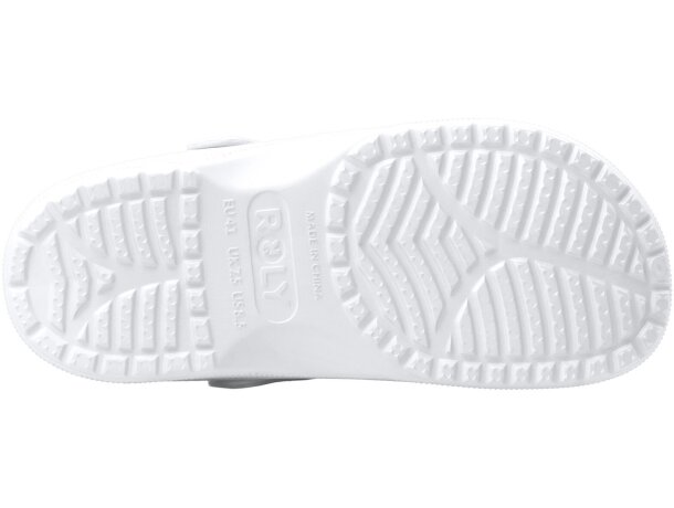 Zueco Eva Dan Roly con tira de sujeción ajustable Blanco detalle 6