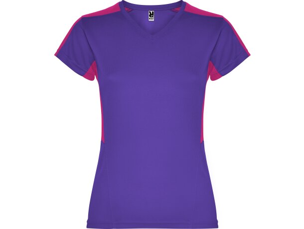 Camiseta SUZUKA Roly morado/roseton