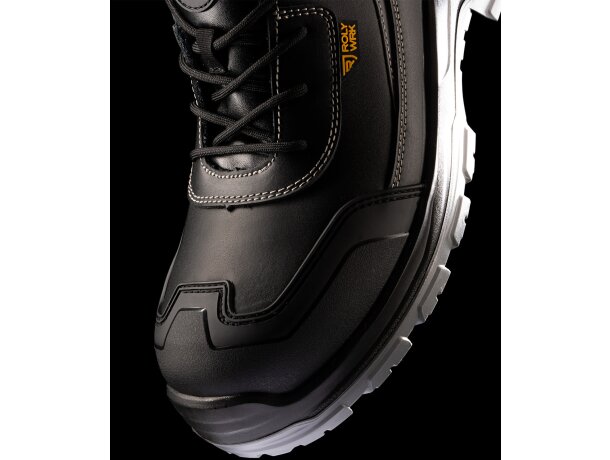 Zapato laboral Brax Roly con puntera fibra de vidrio S3 Negro/plomo detalle 2