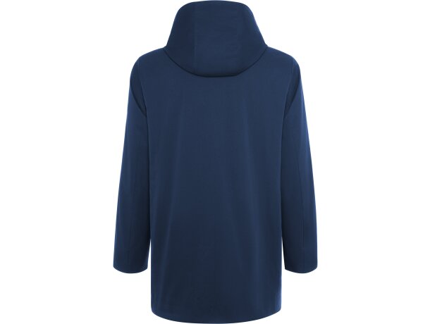 Parka acolchada Dome Roly negra con capucha extraíble unisex Marino detalle 14