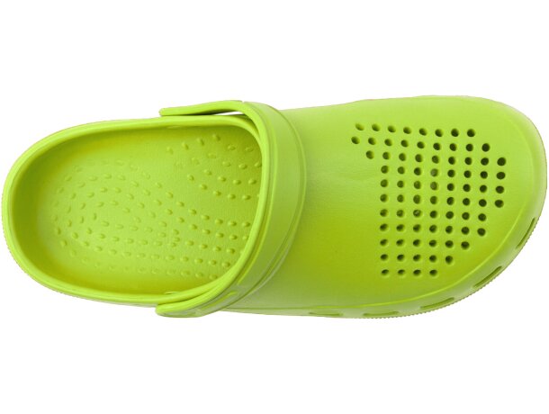 Zueco Eva Dan Roly con tira de sujeción ajustable Pistacho detalle 17