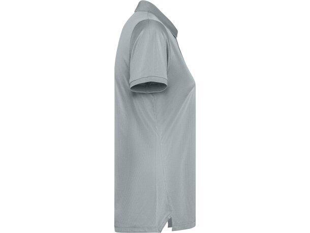 Polo Tormo Woman Roly de poliéster reciclado certificado GRS Gris detalle 28