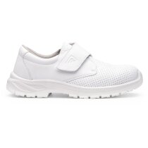 Zapato laboral Opal Roly blanco con velcro