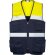 Chaleco Beta Roly alta visibilidad con bandas reflectantes Marino/amarillo fluor detalle 5