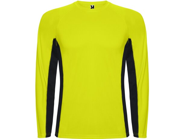 Camiseta Roly SHANGHAI T/S amarillo fluor/negro