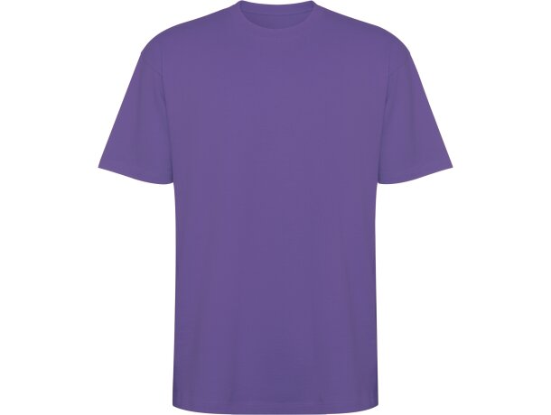 Camiseta oversize Bull de algodón pesado Roly Iris purpura detalle 57