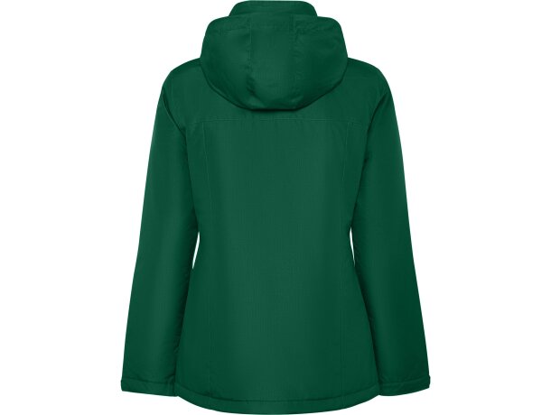 Parka mujer America Woman Roly con capucha extraíble reciclada Verde botella detalle 28