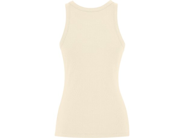 Camiseta sin mangas Dribe Roly en punto canalé stretch Angora detalle 22