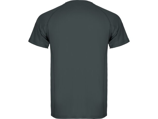 Camiseta técnica MONTECARLO manga corta unisex Roly 135 gr plomo oscuro