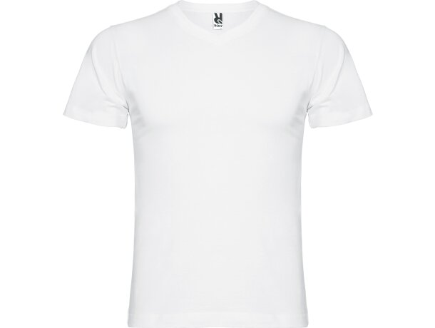 Camiseta manga corta de roly cuello V SAMOYEDO gris vigore