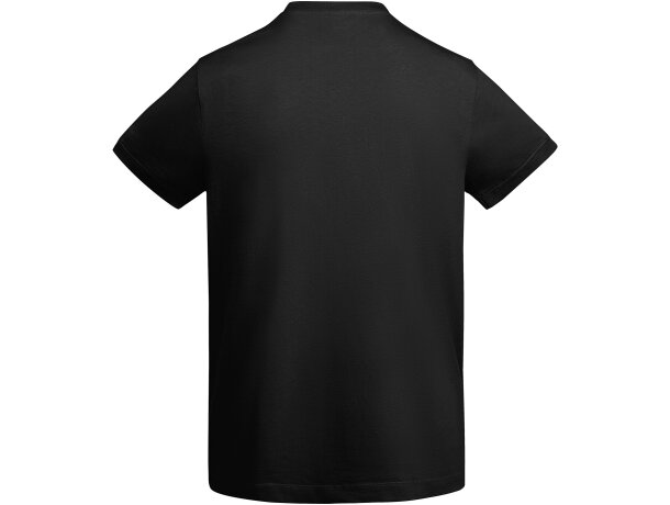 Camiseta Gruesa De Hombre En Manga Corta De Algodón VEZA Roly negro