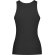 Camiseta sin mangas Dribe Roly en punto canalé stretch Negro detalle 10